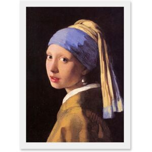 Artery8 - Girl With Pearl Earring - A4 - Framed Wall Art Artery8 - Girl With Pearl Earring - A4 - Framed Wall Art