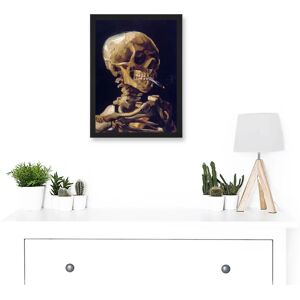 Artery8 - Vincent Van Gogh Skull With Burning Cigarette - A4 Artery8 - Vincent Van Gogh Skull With Burning Cigarette - A4