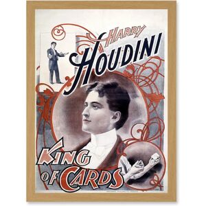 Artery8 - Harry Houdini The Magician - A4 - Wall Art Artery8 - Harry Houdini The Magician - A4 - Wall Art