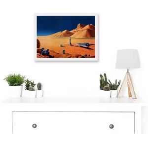 Artery8 - Science Fiction Landscape Desert Mars - A4 - Framed - Art Print Artery8 - Science Fiction Landscape Desert Mars - A4 - Framed - Art Print