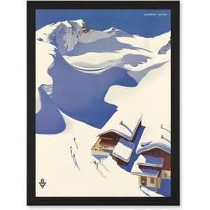 Artery8 - A4 Artwork - Blue White - Framed - Wall Art Print Artery8 - A4 Artwork - Blue White - Framed - Wall Art Print