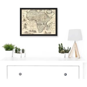 Artery8 - Map Antique Continental Africa Bertius Vintage Cartography - A4 - Framed - Art print Artery8 - Map Antique Continental Africa Bertius Vintage Cartography - A4 - Framed - Art print