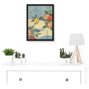 Artery8 - Japan Yellow Bird Flowers Floral Vintage A4 Artwork - Wall Art Print Artery8 - Japan Yellow Bird Flowers Floral Vintage A4 Artwork - Wall Art Print