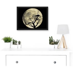 Artery8 - Crow Tree Perch - Black - A4 - Framed Wall Art Artery8 - Crow Tree Perch - Black - A4 - Framed Wall Art