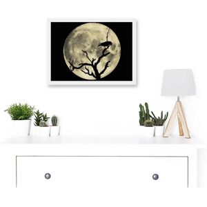 Artery8 - Crow Tree Perch Silhouette Moon - Black Artery8 - Crow Tree Perch Silhouette Moon - Black