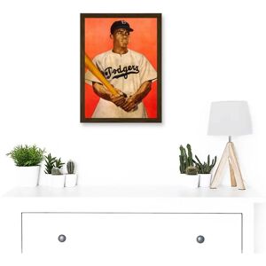 Artery8 - Portrait Jackie Robinson Baseball Dodgers - Wall art print Artery8 - Portrait Jackie Robinson Baseball Dodgers - Wall art print