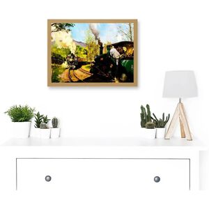 Artery8 - Ffestiniog Train Wales - Light Oak - Wall Art Print Artery8 - Ffestiniog Train Wales - Light Oak - Wall Art Print