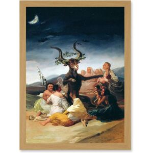 Artery8 - Goya Witches Sabbath - A4 - Framed - Wall Art Artery8 - Goya Witches Sabbath - A4 - Framed - Wall Art