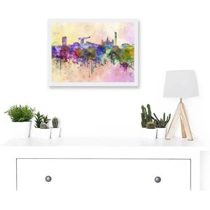 Artery8 - Cityscape Glasgow - A4 - Framed - Wall Art Print Artery8 - Cityscape Glasgow - A4 - Framed - Wall Art Print