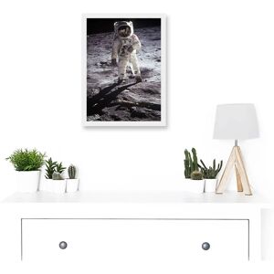 Artery8 Apollo 11 Aldrin Armstrong A4 Framed Wall Art Artery8 Apollo 11 Aldrin Armstrong A4 Framed Wall Art