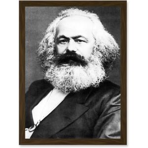 Artery8 - Karl Marx Vintage B&W Photo A4 - Framed Artery8 - Karl Marx Vintage B&W Photo A4 - Framed