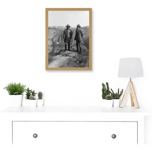 Artery8 Roosevelt Yosemite 1906 A4 Light Oak Framed Wall Art Print Artery8 Roosevelt Yosemite 1906 A4 Light Oak Framed Wall Art Print