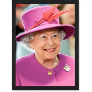 Artery8 - Queen Elizabeth II England Photo Rouse Portrait - Black - A4 - Artwork Artery8 - Queen Elizabeth II England Photo Rouse Portrait - Black - A4 - Artwork
