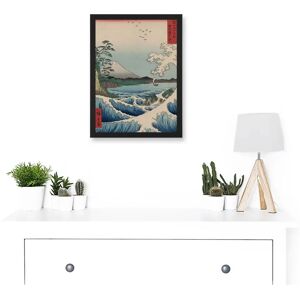Artery8 - Hiroshige Sea Off Satta - Black Frame - A4 - Art Print Artery8 - Hiroshige Sea Off Satta - Black Frame - A4 - Art Print
