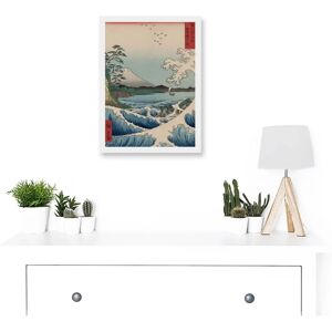 Artery8 - Utagawa Hiroshige Japan Sea Off Satta Iconic A4 - White - Art print Artery8 - Utagawa Hiroshige Japan Sea Off Satta Iconic A4 - White - Art print