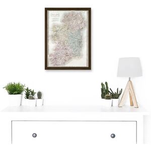 Artery8 Vintage Map 1850 Hall Ireland Emerald Isle - A4 - Framed - Art Print Artery8 Vintage Map 1850 Hall Ireland Emerald Isle - A4 - Framed - Art Print