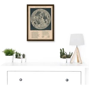 Artery8 - Telescopic Moon Map - A4 - Framed Wall Art Artery8 - Telescopic Moon Map - A4 - Framed Wall Art