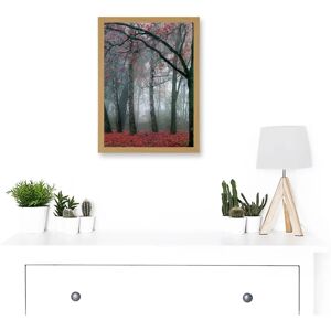 Artery8 - Nature Forest Tree Autumn Red - A4 - Framed Wall Art Artery8 - Nature Forest Tree Autumn Red - A4 - Framed Wall Art