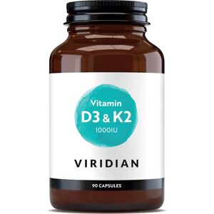 Viridian Vitamin D3 & K2 Capsules - 90 - Vitamins Viridian Vitamin D3 & K2 Capsules - 90 - Vitamins