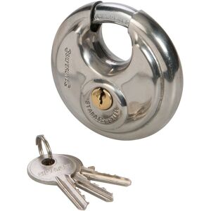 Candado Circular de Acero Inoxidable 70 mm - Silverline - Seguridad Candado Circular de Acero Inoxidable 70 mm - Silverline - Seguridad