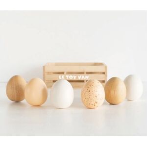 Le Toy Van TV190 Role Play Toy - Role Play Toy - Wooden Toys - Farm Eggs Le Toy Van TV190 Role Play Toy - Role Play Toy - Wooden Toys - Farm Eggs