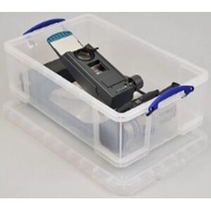 Really Useful 50L Plastic Storage Box - Stackable, Clear Really Useful 50L Plastic Storage Box - Stackable, Clear