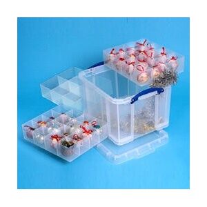 Really Useful 35L Transparent Plastic Storage Box - storage box Really Useful 35L Transparent Plastic Storage Box - storage box