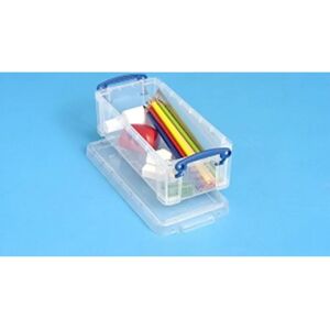 Boîtes de Rangement Really Useful Boxes 0.9C - Rectangulaires - Transparentes - Publicité Boîtes de Rangement Really Useful Boxes 0.9C - Rectangulaires - Transparentes - Publicité