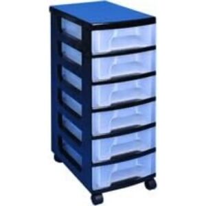 Really Useful - 6-Drawer Storage Tower - Black Really Useful - 6-Drawer Storage Tower - Black