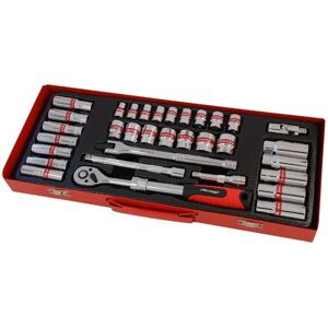 Neilsen Ct1575 33pc 3/8" Drive Socket Set - Ratchet & Accessories Neilsen Ct1575 33pc 3/8" Drive Socket Set - Ratchet & Accessories