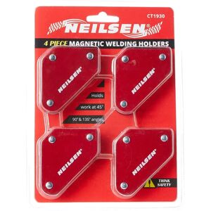 Neilsen CT1930 - Ensemble de 4 Supports Magnétiques pour Soudure - Outils de Soutien à la Soudure - Publicité Neilsen CT1930 - Ensemble de 4 Supports Magnétiques pour Soudure - Outils de Soutien à la Soudure - Publicité