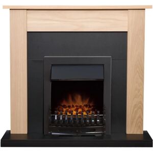 Adam - Southwold - Oak - Black Blenheim - Fireplace Suite Adam - Southwold - Oak - Black Blenheim - Fireplace Suite
