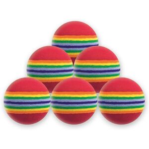 Longridge Multi-Coloured Foam Balls - Practice Golf Balls - 6 pcs Longridge Multi-Coloured Foam Balls - Practice Golf Balls - 6 pcs