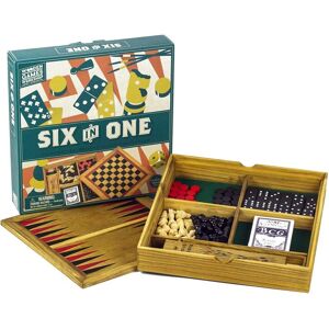 Professor Puzzle Wooden 6-in-1 Game Set - Classic Family Fun Professor Puzzle Wooden 6-in-1 Game Set - Classic Family Fun