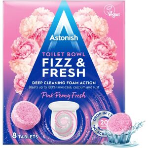 Astonish Pink Peony Toilet Bowl Fizz & Fresh - 8 Tabs Astonish Pink Peony Toilet Bowl Fizz & Fresh - 8 Tabs