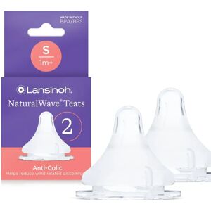 Lansinoh NaturalWave baby bottle teat - Slow Flow 2 pcs Lansinoh NaturalWave baby bottle teat - Slow Flow 2 pcs
