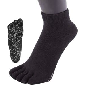 TOETOE Black Cotton Yoga & Pilates Toe Socks - Unisex TOETOE Black Cotton Yoga & Pilates Toe Socks - Unisex