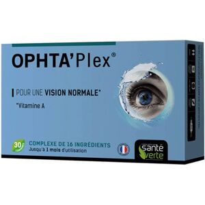 Sante Verte Ophta'Plex 30 Comprimés - Complément pour la santé oculaire - Publicité Sante Verte Ophta'Plex 30 Comprimés - Complément pour la santé oculaire - Publicité