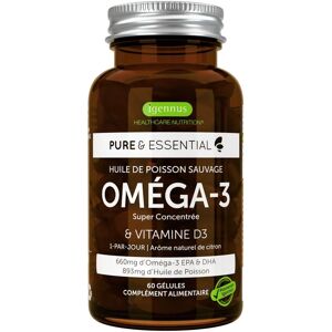 Igennus Pure & Essential Omega-3 Wild Fish Oil & Vitamin D3 - 60 Softgels Igennus Pure & Essential Omega-3 Wild Fish Oil & Vitamin D3 - 60 Softgels