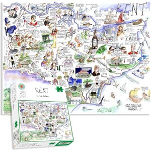 Tim Bulmer Kent Map Puzzle - 1000 Pieces - Humorous and Durable Tim Bulmer Kent Map Puzzle - 1000 Pieces - Humorous and Durable