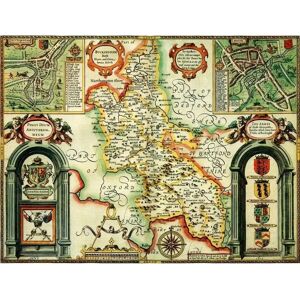 Buckinghamshire Historical 1610 Map 1000 Piece Puzzle - Puzzle Buckinghamshire Historical 1610 Map 1000 Piece Puzzle - Puzzle