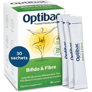 OptiBac Probiotics Bifido & Fibre - Vegan Digestive Probiotic - 30 Sachets OptiBac Probiotics Bifido & Fibre - Vegan Digestive Probiotic - 30 Sachets