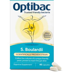 OptiBac Saccharomyces Boulardii Vegan 40 Capsules - Probiotics OptiBac Saccharomyces Boulardii Vegan 40 Capsules - Probiotics