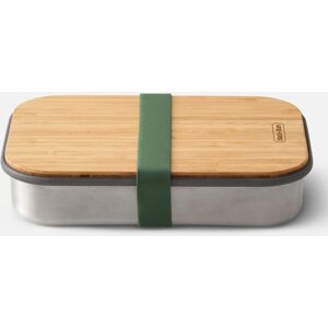 Caja para sándwich de acero inoxidable con tapa de bambú - Contenedor de alimentos Caja para sándwich de acero inoxidable con tapa de bambú - Contenedor de alimentos