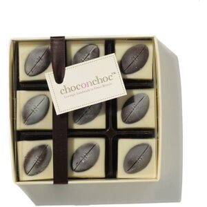 Choc on Choc - Rugby Balls - One Size - Chocolate Choc on Choc - Rugby Balls - One Size - Chocolate