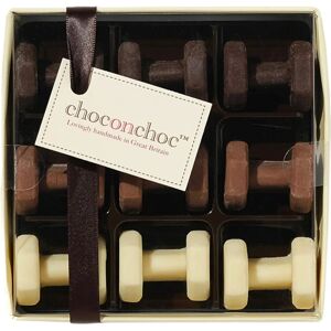 Choc on Choc Belgian Chocolate Dumbbells - Fitness Gift Choc on Choc Belgian Chocolate Dumbbells - Fitness Gift