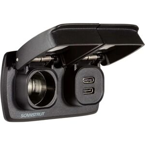 Conector múltiple Flip Pro de Scanstrut con USB-C y 12V - A prueba de agua Conector múltiple Flip Pro de Scanstrut con USB-C y 12V - A prueba de agua