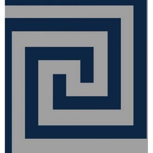 Debona Athena Navy Silver Geometric Wallpaper - Wallpaper Debona Athena Navy Silver Geometric Wallpaper - Wallpaper