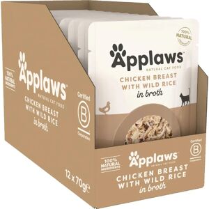Applaws Natural Chicken & Rice Cat Food Pouches - 12x70g Applaws Natural Chicken & Rice Cat Food Pouches - 12x70g