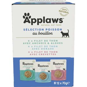 Applaws Cat Food Pouches - Fish & Chicken in Broth - 12x70g Applaws Cat Food Pouches - Fish & Chicken in Broth - 12x70g